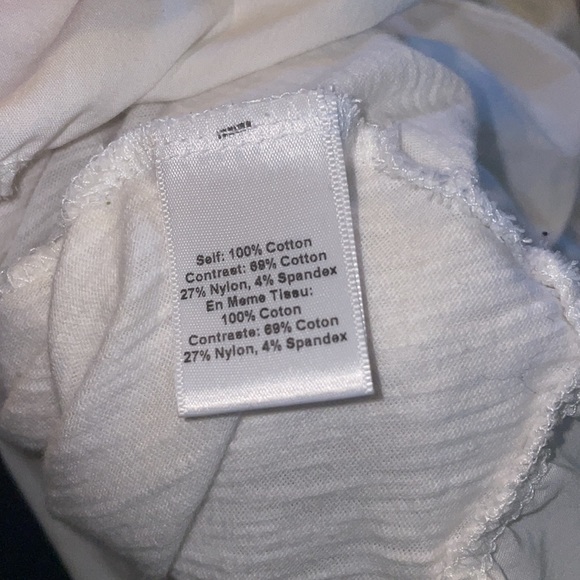 Cinq à Sept Trish Tiered Ruffle Mixed Media Cotton Top size S NWT Crew Neck - Picture 11 of 11